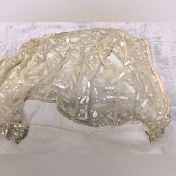 Terani Couture Beading Prom Homecoming Short Sleeve Dress Size 8 - Picture 8 of 14